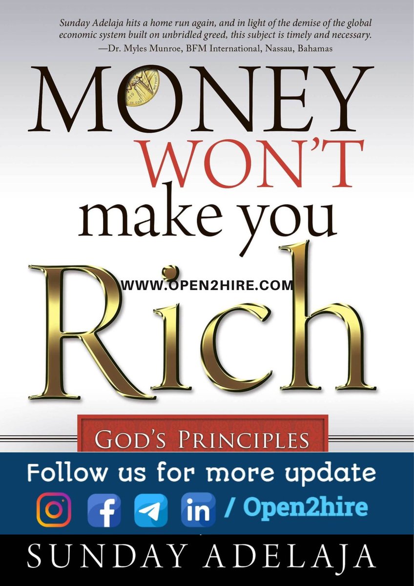 Open2Hire's tweet photo. Money Won't Make You Rich
Download PDF: https://t.co/pOgPXnWxA3
#books  #open2hire #contolsystems #programming #engineeringbooks #studymaterial #interviewtips #engineeringnotes #careertips https://t.co/knErvodOkS