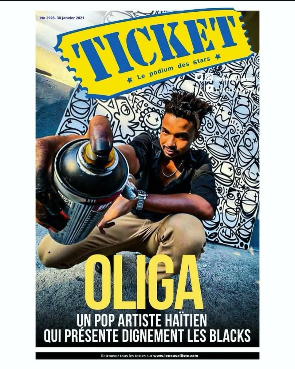 OliGart's tweet photo. Happy 20th anniversary @ticketmaghaiti . Thank you for supporting the culture and artists for decades 🙌🎶🎨🇭🇹💫 #ticketmagazine #haitianartist #haitianculturr https://t.co/skJZKVbOko
