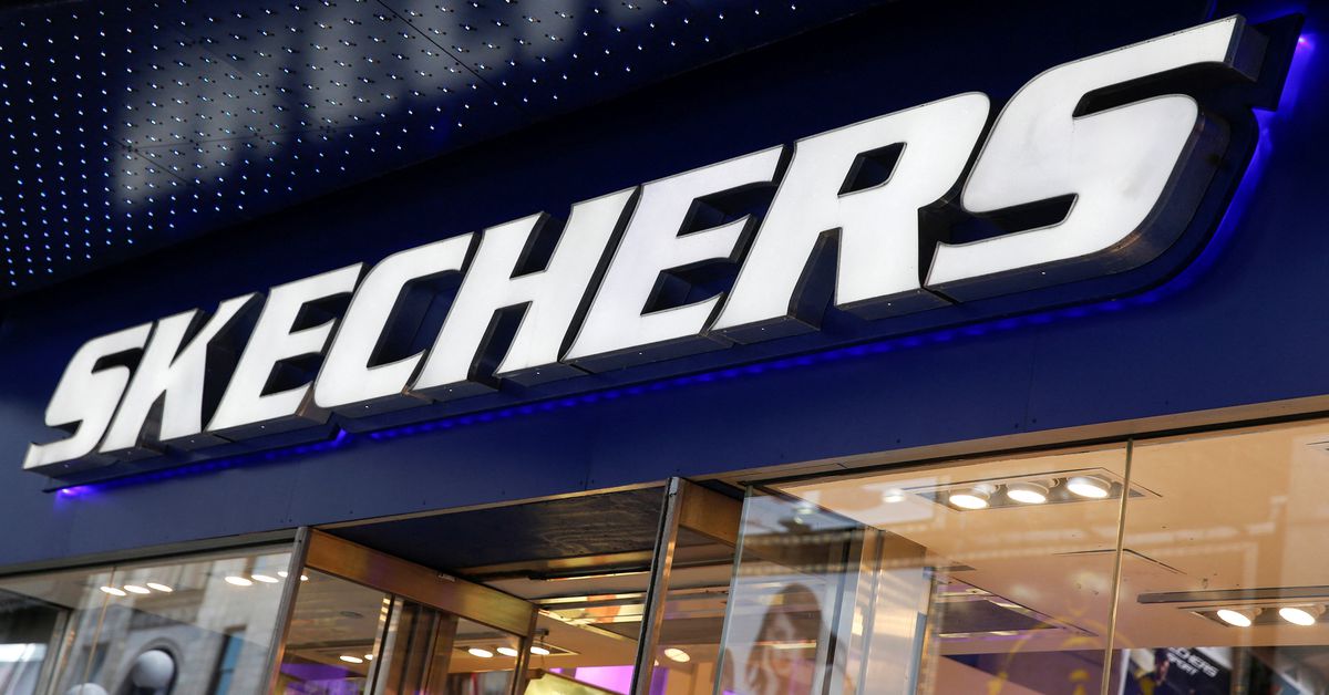 Reuters's tweet photo. Skechers says escorted Ye out of LA office after rapper arrived 'unannounced' https://t.co/jrcQYIpgOU https://t.co/6AOA68rWBU