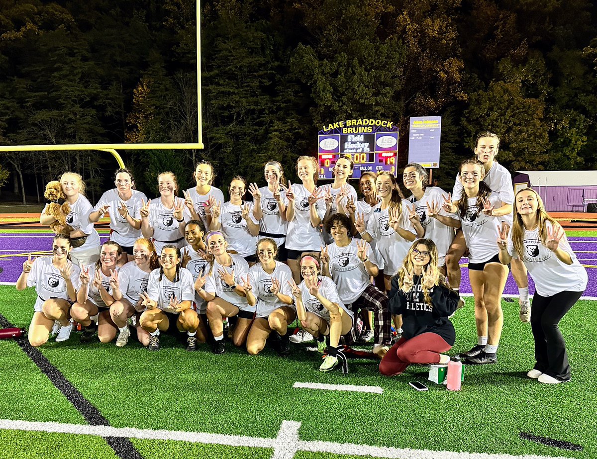 LBathletic's tweet photo. Congratulations Juniors, Class of 2024!🐻💜💛🏈 Power Puff Champions! @FCPSLBSS https://t.co/naRm9wGfal