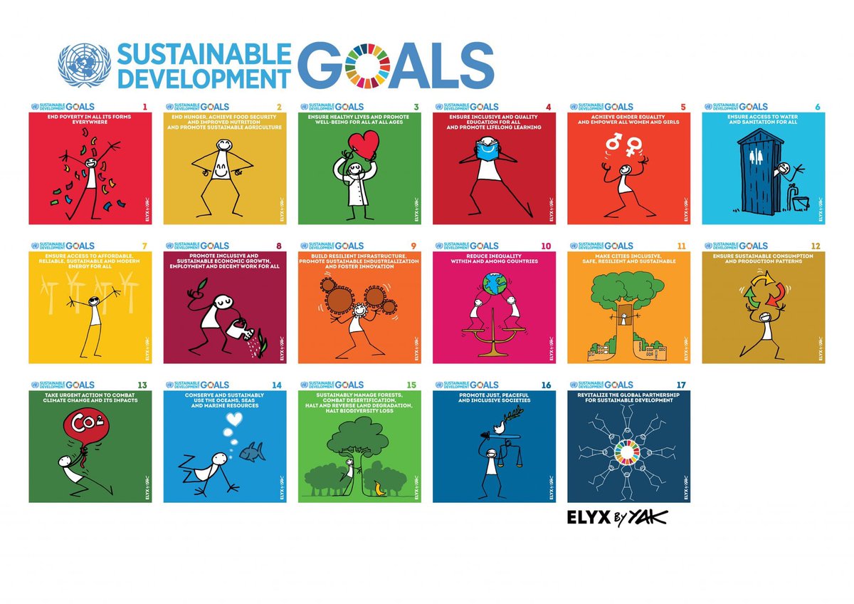 #SDGs, the best plan for people & planet. 💸No poverty 🍲No hunger 🏥Health 📚Education ⚧️Gender equality 🚰Water 💡Energy 👩🏾‍⚕️Work 🏭Industry ✖️No inequalities 🏙️Sustainable cities 🪙Responsible consumption 🌍Climate action 🌊Life below water 🌳Life on land 🕊️Peace 🤝Partnerships