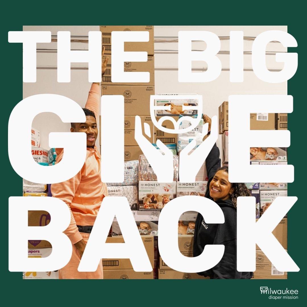 Milwaukee Diaper Mission (@mkediaper) on Twitter photo We are thrilled to once again team up with <a href="/Giannis_An34/">Giannis Antetokounmpo</a> and Mariah for The BIG Give Back 2022, a diaper and fund drive that will help power Milwaukee Diaper Mission.
Visit our website to learn more & GIVE BACK today!
milwaukeediapermission.org/big-give-back
#mdmlovesmke
#enddiaperneed We are thrilled to once again team up with <a href="/Giannis_An34/">Giannis Antetokounmpo</a> and Mariah for The BIG Give Back 2022, a diaper and fund drive that will help power Milwaukee Diaper Mission.
Visit our website to learn more & GIVE BACK today!
milwaukeediapermission.org/big-give-back
#mdmlovesmke
#enddiaperneed