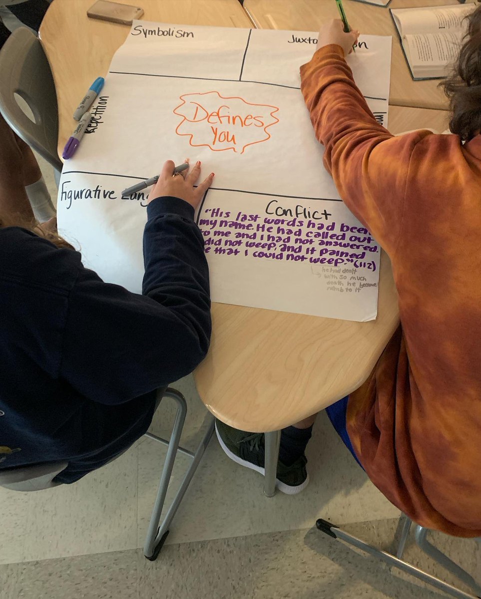 MsSPBrown's tweet photo. Hi twitter! It’s been a while. Here’s what’s new: I’m teaching English II this year (and LOVING it)! https://t.co/wWQbkh8lDR