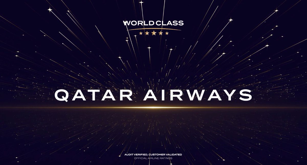 theAPEXassoc's tweet photo. Congratulations to @qatarairways for being named a 2023 APEX World Class airline 🏆
 
@yatesandpartner
 
#APEXIFSAEXPO #APEXIFSAAwards #APEXWorldClass https://t.co/3M6Ix7z29t