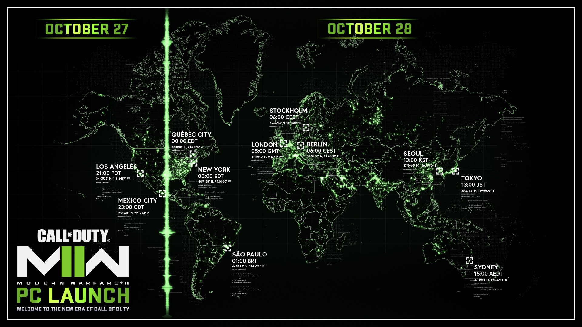 Call of Duty News on Twitter: "MW2 Release Times –Xbox &amp; October 28: 🕛 Midnight Local Time October 27: 🇺🇸 9 PM PDT 🇺🇸 11 PM CDT –PC– October 27: 🇺🇸