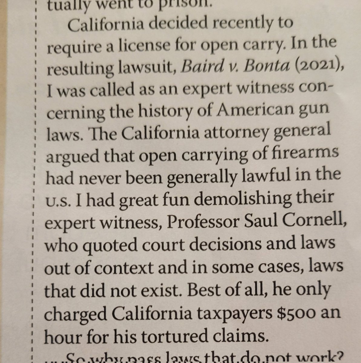 Kostas Moros On Twitter Clayton Cramer Had This To Say About Saul 