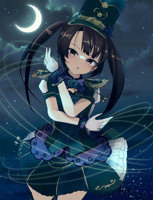 「さあ…もう貴方は動けない。"Breaking Dawn String"-夜明けのストリング-」って感じのつむりん単体#東雲つむぎ 