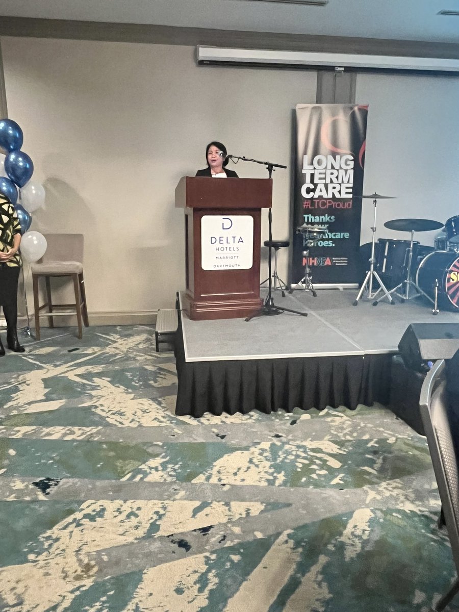 The Better Together Award, sponsored by Shannex was presented to Nanette Velasco, Evergreen Home for Special Care. An extraordinary collaborator,Nanette gave a moving acceptance words applauding her colleagues,all nominees, the sector  &amp; her families at home &amp; at work #LTCAwards