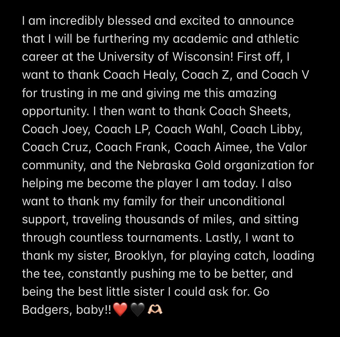 On, Wisconsin!❤️🖤