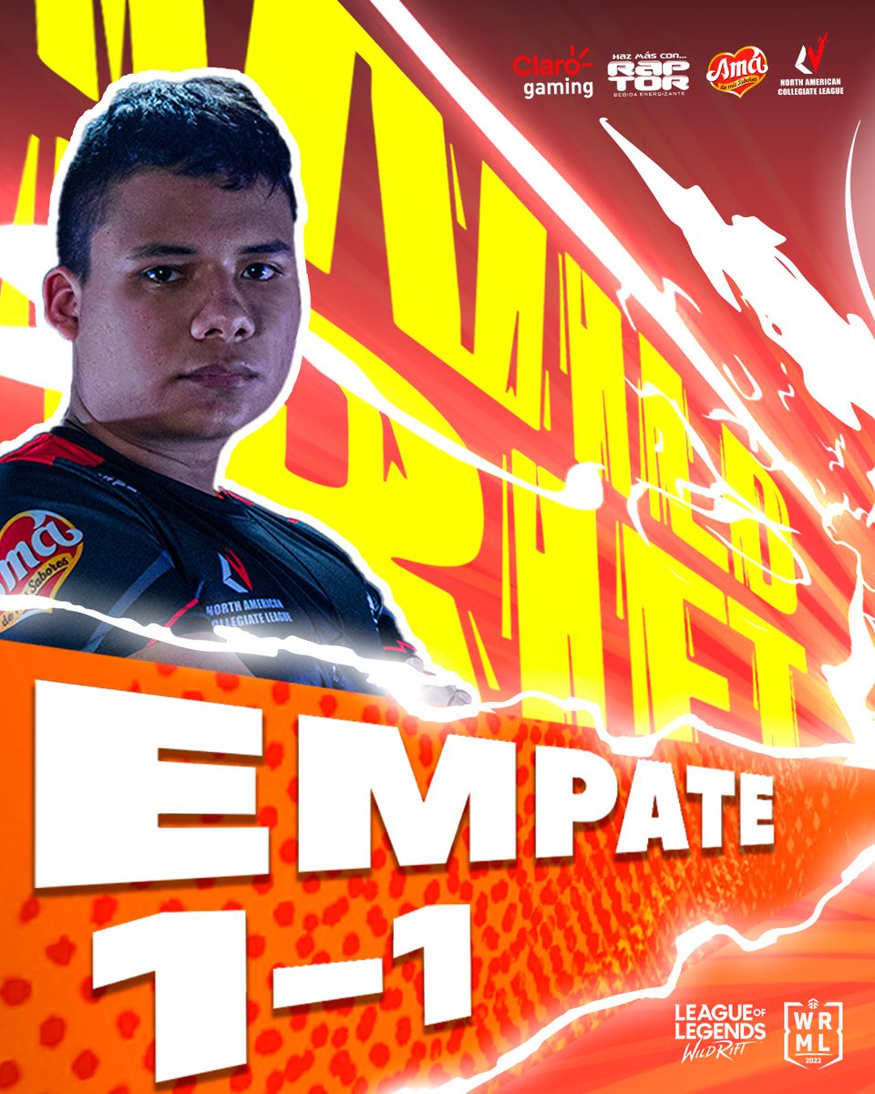 JanusEsports's tweet photo. Terminamos la noche mano a mano empatando vs @BustingHeadsBH ¡GGWP! 🤝🥵
#WILDRIFTLATAM #CLAROGAMING 🇬🇹🇭🇳 #AMÁDEMISSABORES #PLAYLAL #RIOTGAMES https://t.co/1EpHOydcIY
