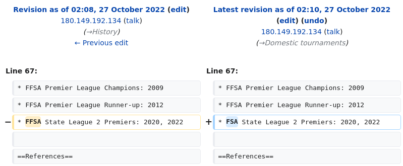 AussieParlEdits's tweet photo. Adelaide Omonia Cobras FC Wikipedia article edited anonymously from Australian Taxation Office https://t.co/8GqSSP8OFP https://t.co/QHoNptK17J