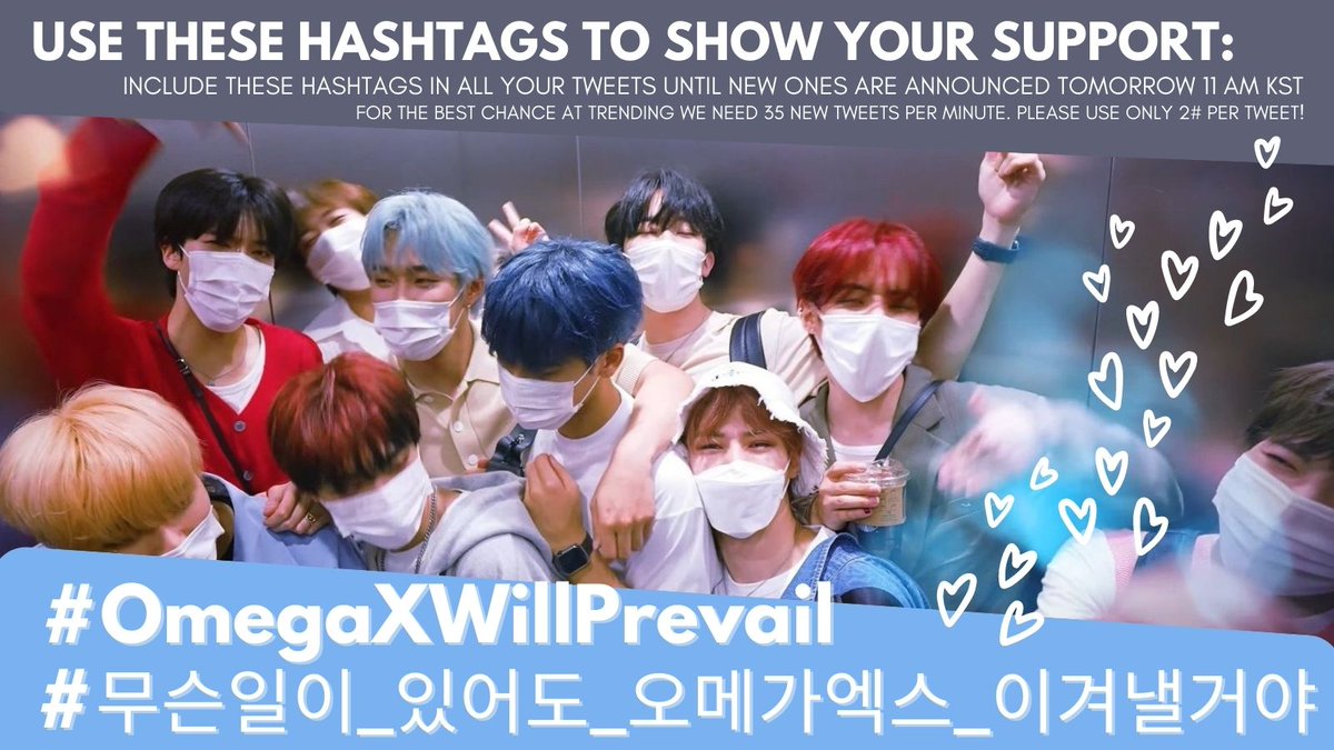 omegax_charts's tweet photo. [📢] FOR X! Let's start including these new tags, it's our turn to fight and protect the members.

WE'LL NEVER GIVE UP TILL OMEGA X BLOOM AGAIN 💪💚

#무슨일이_있어도_오메가엑스_이겨낼거야 #OmegaXWillPrevail https://t.co/9oIcFL4l7m