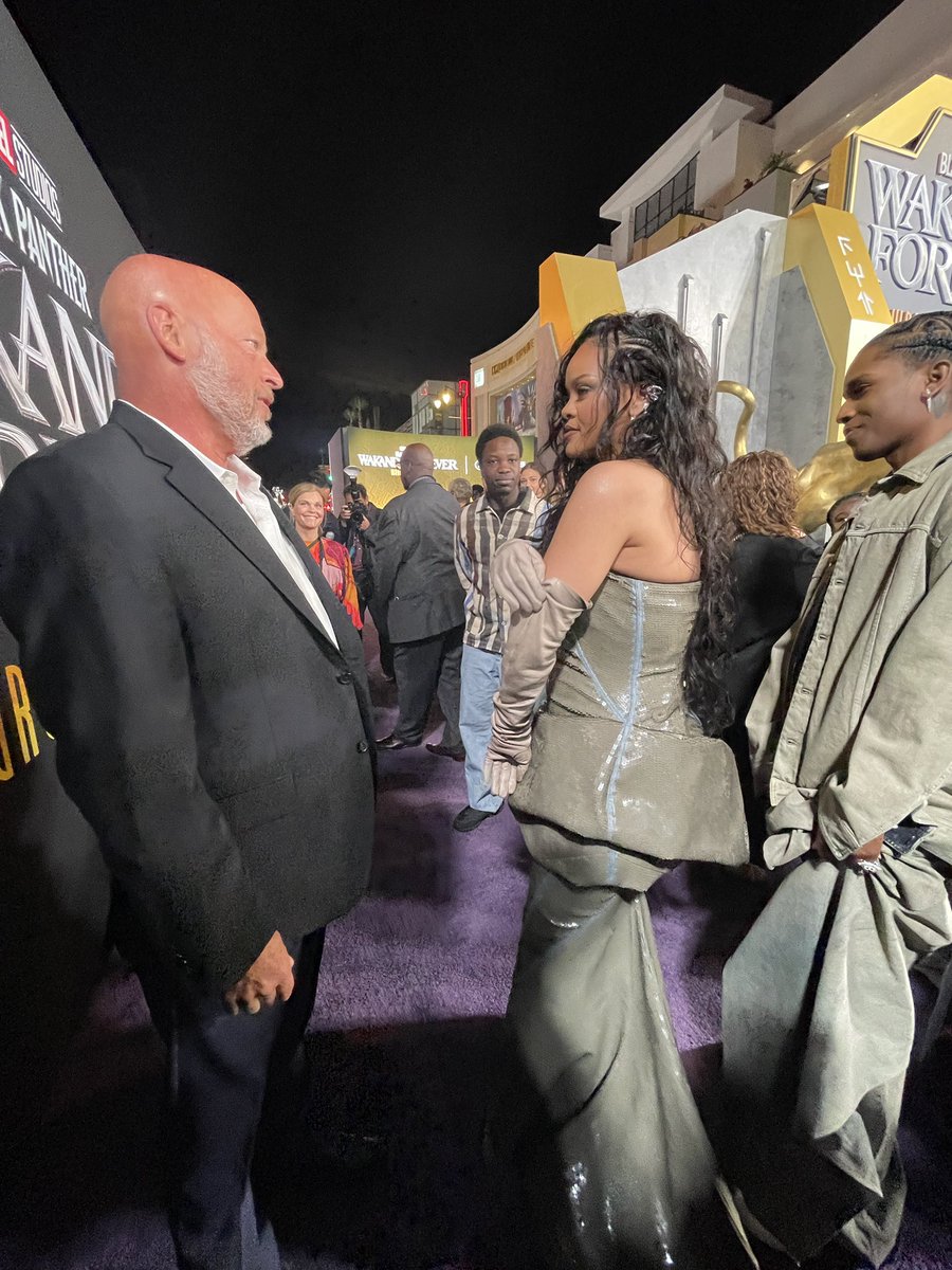 Rihanna just met Bob Chapek. #WakandaForever