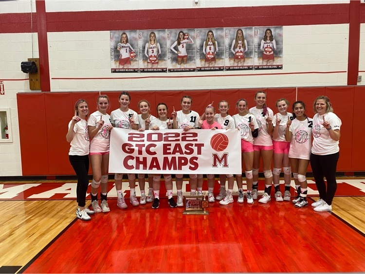 MarletteSchools's tweet photo. The Varsity Volleyball π team is undefeated this year 12-0! They won their final game tonight to become outright GTC East Champions. Way to go ladies! Go Red! #RedRadierNation https://t.co/nhZtlVPomb