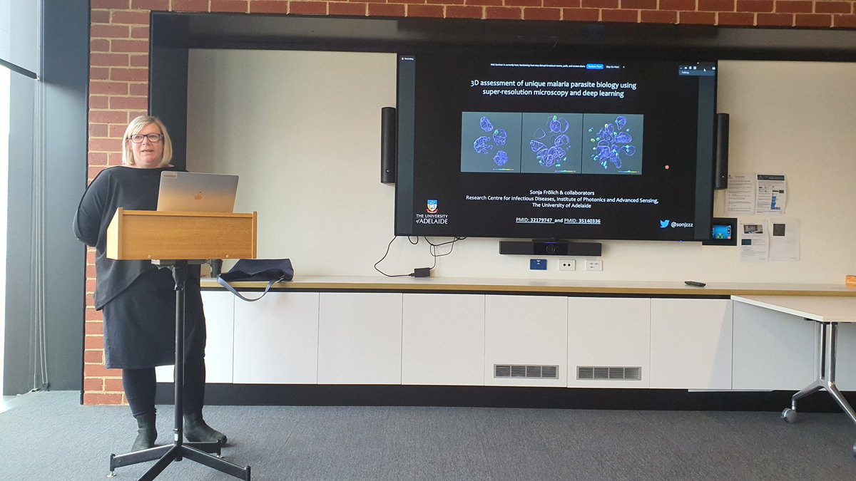 Ornella (@_ornellar) on Twitter photo Brilliant seminar by <a href="/sonjzzz/">Sonja Frölich</a> this morning at @IPASadelaide. So many pretty super-res microscopy images of merozoites 👏 #ScienceTwitter #malaria Brilliant seminar by <a href="/sonjzzz/">Sonja Frölich</a> this morning at @IPASadelaide. So many pretty super-res microscopy images of merozoites 👏 #ScienceTwitter #malaria