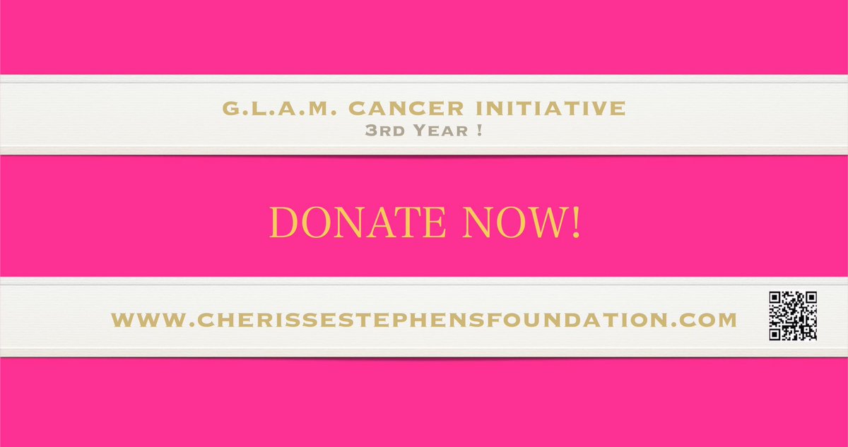 Join us for the G.L.A.M. Cancer Initiative at CherisseStephensFoundation.Com <a href="/EvgCherisse/">Cherisse Stephens</a> <a href="/GodsCoverGirls/">God's Cover-Girls</a> #glamcancerinitiative