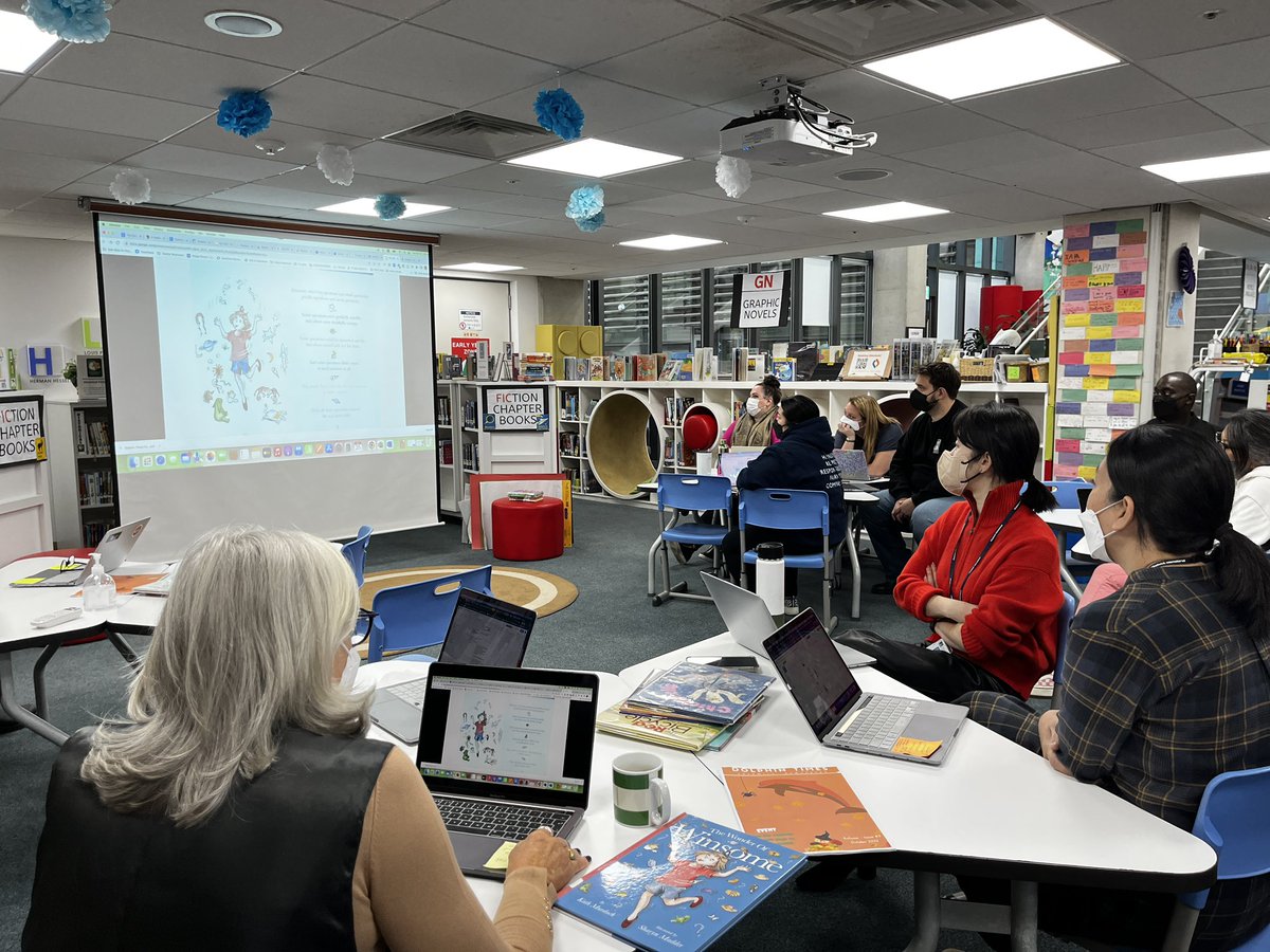 @Intl_Chadwick Introducing new to our library collection - VSewell reads @kjinquiry #Thewonderofwinsome to our leads. How may we use this? Inquire, read for pleasure @millerread, writing mentor stack @Mattglover123 endless possibilities!