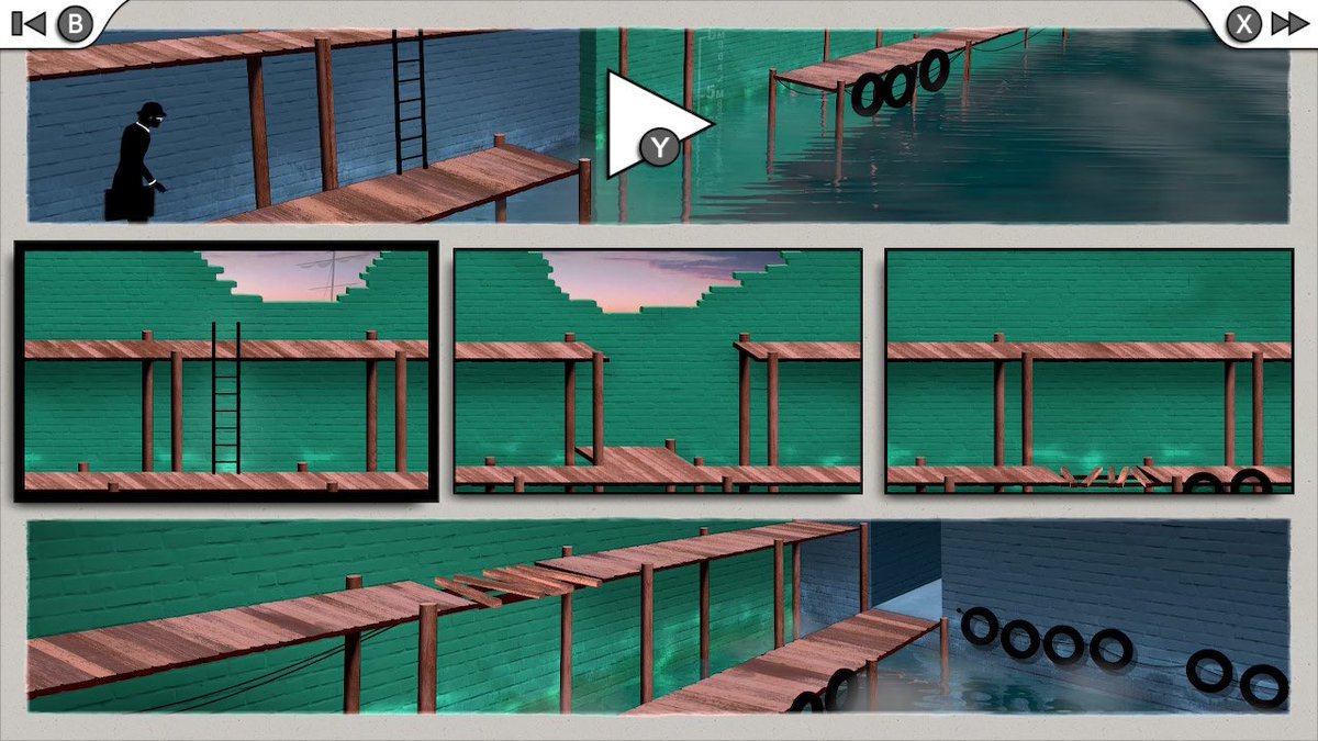 mitarashi_lumos's tweet image. #FRAMEDCollection クリア。
任務が遂行するように漫画のコマのようなシーンを入れ替えるパズルアドベンチャー。一時停止してじっくり考えられるものの、後半は主人公を移動させながらコマも動かすなど複雑。頭がこんがらがりながらまぐれで出来た感じだった！
#NintendoSwitch