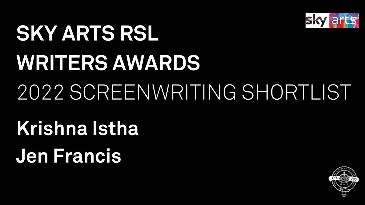 For Screenwriting, the shortlisted writers are Krishna Istha (@krishnaistha) and Jen Francis (<a href="/JustJen_02/">Jen</a>). ✍️🎬