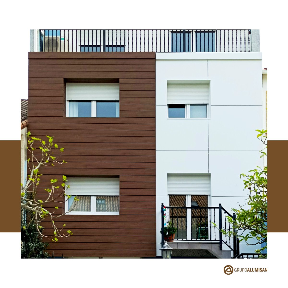 Rehabilitación con el sistema de fachada ventilada =  #eficienciaenergética, ya que permite la refrigeración del edificio en verano y el control de la dispersión del calor en invierno.
#Alumisan #FachadaVentilada #NEOPLAK #larson #arquitectura #panelcomposite #ahorroenergético