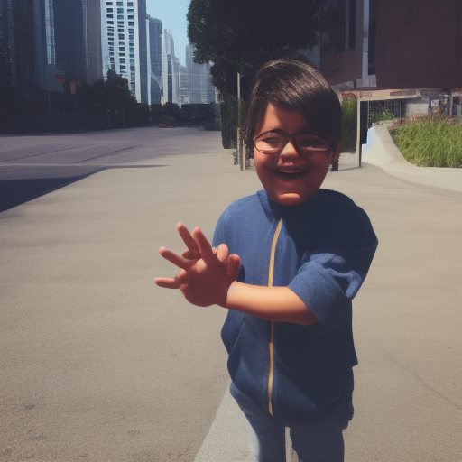 lycergician's tweet photo. @rafathebuilder This is what I got when ran your post through stable diffusion 1.5 for kicks.  Thought you'd get a laugh. "rafa() the builder posting on twitter. 'at some point...'"   I do love the little kid AI rafa() even with his uncanny valley fingers. https://t.co/c09C8U0u6b