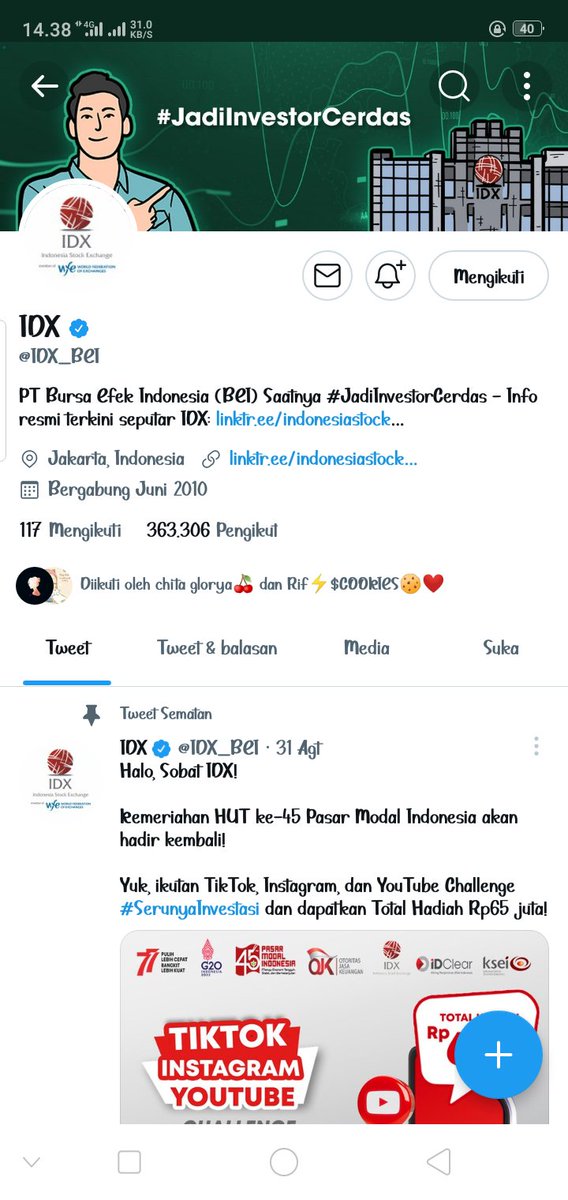 OXwinx3's tweet photo. @chitaglorya3rd @IDX_BEI Done https://t.co/t6f4Aapl3W