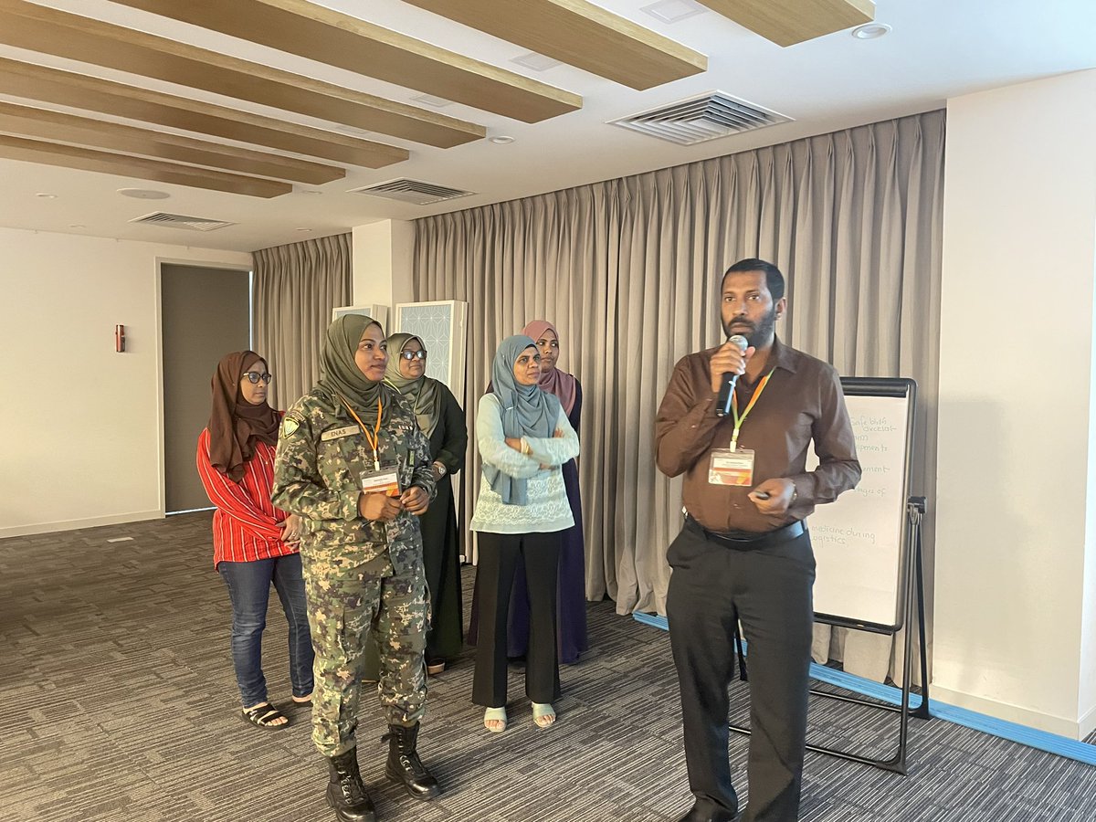 datta_vikram's tweet photo. Maldivian teams design their first QI project on Day 2 of the #pocqi workshop at Male conducted by @nqocnindia teams 21 facilitators ,176 participants and active support from @MoHmv @WHOMaldives @WHOSEARO .Start of the QI journey .Concurrent online  on-site workshop @MoHFW_INDIA https://t.co/d7DNIWIbsA