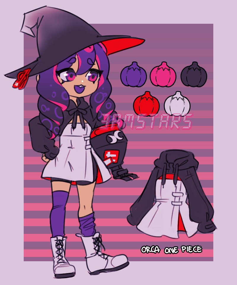 toni kensa witch🧹splatoon adoptable OTA in replies 40$ min / rts appreciated ✨