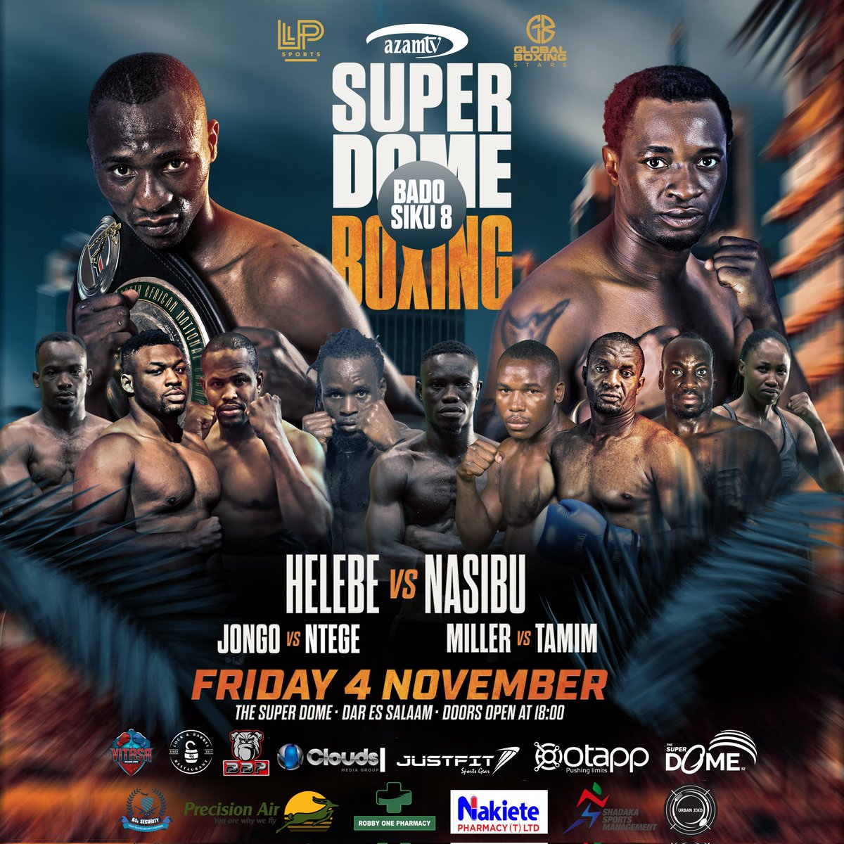 lpsports__'s tweet photo. 4th November, Save the date. #SuperDomeBoxing @TheSuperdometz haile selassie masaki, Usikose kuhudhuria. Jipatie TIKETI yako mapema,  
 Ticket zinapatikana
🥊@otapptz ONLINE https://t.co/Jbk7EelIs9
Kwa Maelezo zaidi tupigie
0759799567, #ThunderNight #Vitasa 
#Superdomeboxing https://t.co/dXDFjTJcXV
