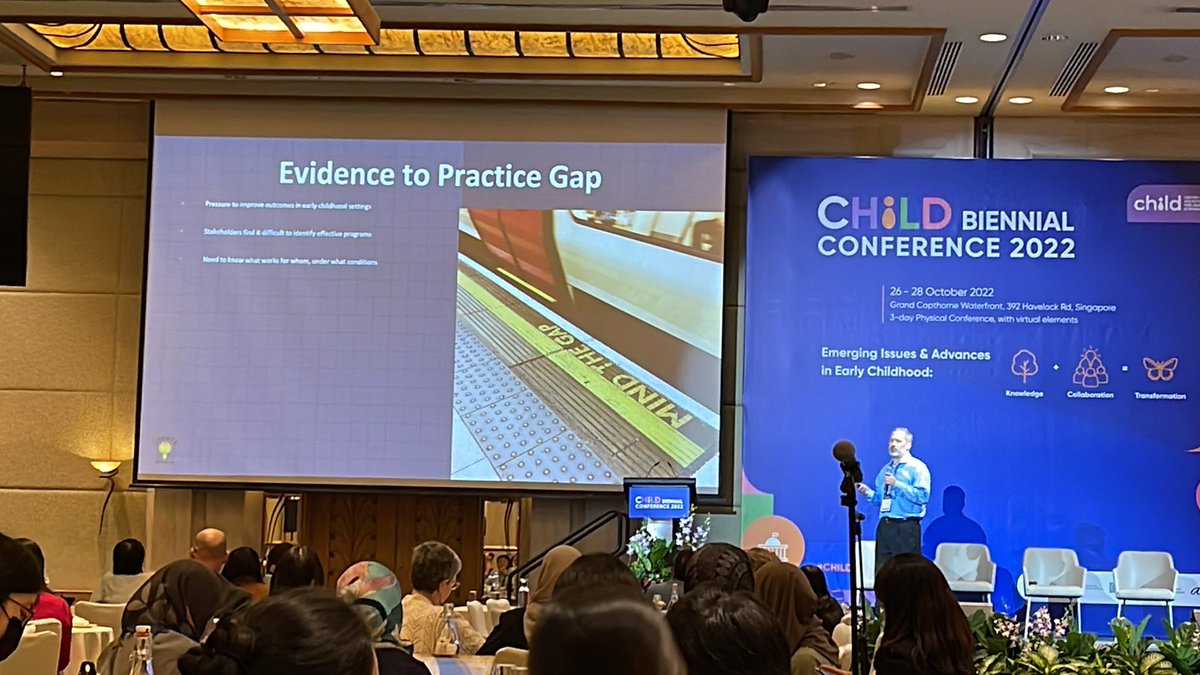 MaryAbdo's tweet photo. Excited to hear from Prof Bryce McLeod about #commonelements.
βWe need to know what works for whom, under what settings.β #CHILDBC2022 https://t.co/Kg4v9YXuvf
