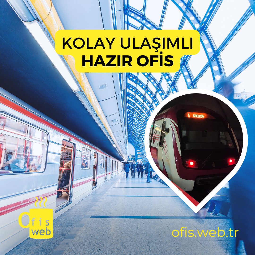 Merkezi konumda, Kozyatağı metro istasyonunun dibinde, E-5’in hemen yanında bulunan hazır ofislerimize ulaşmak çok kolay! Zamandan tasarruf için: ofis.web.tr #HazırOfis #PrestijliŞirket #KonforluOfis  #Kadıköy #Kozyatağı #MetronunDibi