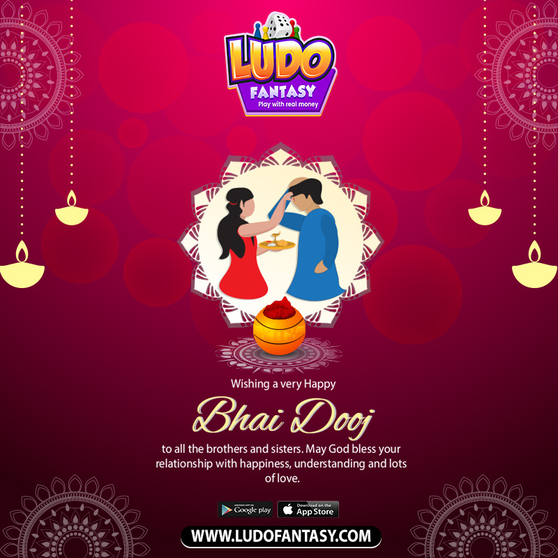 FantasyLudo's tweet photo. May this Bhai Dooj bring immense happiness and success to your life. Ludo Fantasy Wishing you all a very happy Bhai Dooj !! 
Download now.
 https://t.co/Ia4r14tZ4B
#ludo #LudoFantasy #fantasyplayer 
 #onlinegaming #videogameaddict #instagame #instagood #gamestagram #bhaidooj❤️ https://t.co/WGtwREqMHJ