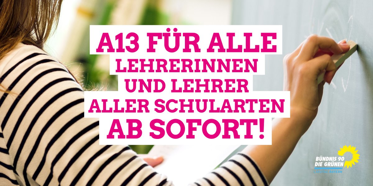 GrüneFraktionBayern (@gruenelandtagby) on Twitter photo Gleich im <a href="/Landtag_Bayern/">Bayerischer Landtag</a> ➡️unser Gesetzentwurf zu A13 - gleicher Lohn für alle Lehrkräfte, und zwar sofort! So gehen wir den Lehrkräftemangel richtig an👇www1.bayern.landtag.de/www/ElanTextAb… <a href="/Thomas_Gehring_/">thomasgehring</a> <a href="/aschwamberger91/">Anna Schwamberger</a> #Schule #A13 #LTBY Gleich im <a href="/Landtag_Bayern/">Bayerischer Landtag</a> ➡️unser Gesetzentwurf zu A13 - gleicher Lohn für alle Lehrkräfte, und zwar sofort! So gehen wir den Lehrkräftemangel richtig an👇www1.bayern.landtag.de/www/ElanTextAb… <a href="/Thomas_Gehring_/">thomasgehring</a> <a href="/aschwamberger91/">Anna Schwamberger</a> #Schule #A13 #LTBY