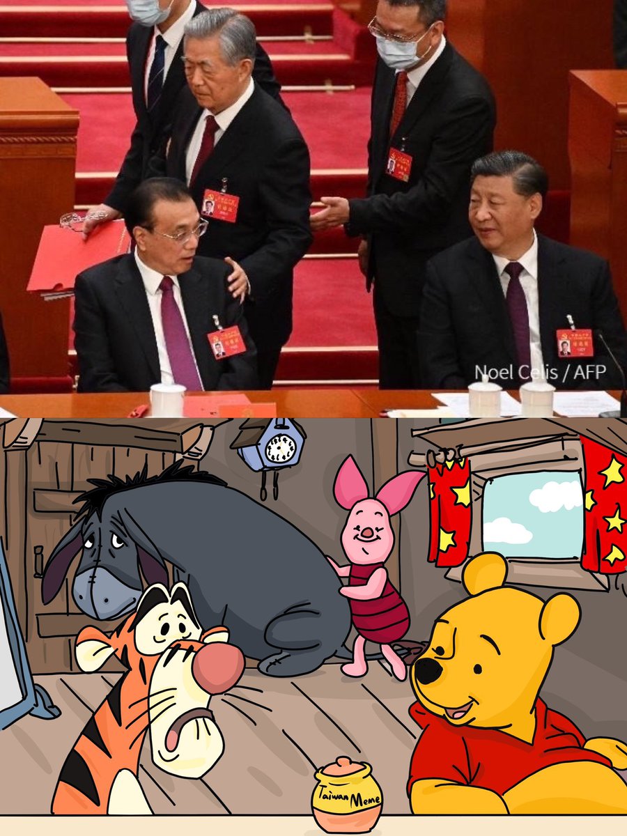 Knekokk's tweet photo. 这也太逗了！再这么下去，小熊维尼全季都要被禁了哈哈哈哈 https://t.co/nblrkFCmap