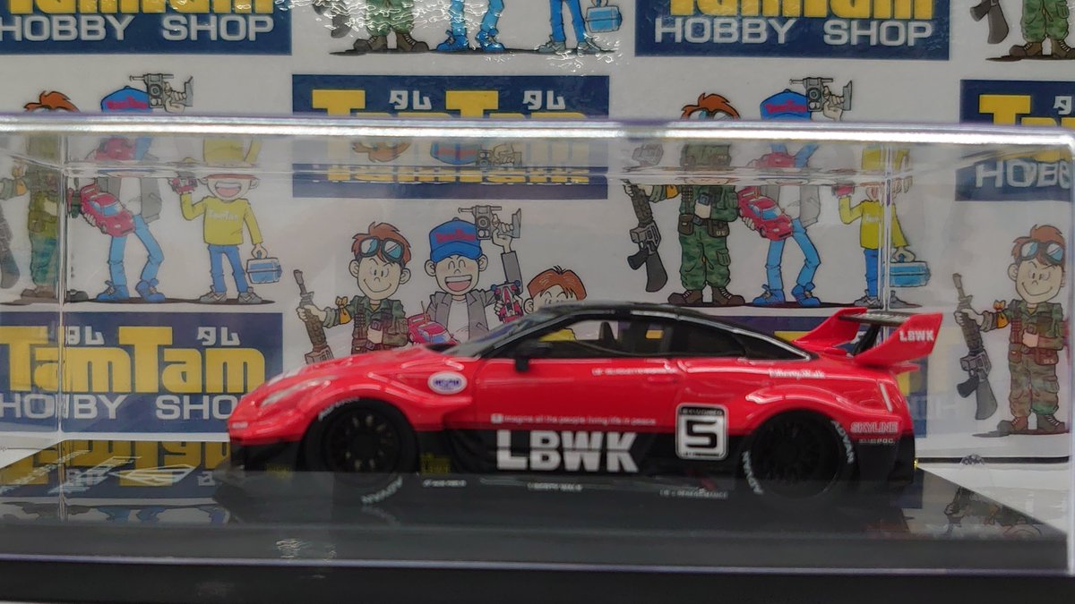tamtamsagami's tweet photo. ミニカー新製品入荷のご案内

#TSM_MODEL 1/43スケール
★LB-Silhouette WORKS GT
　NISSAN 35GT-RR Ver.1 Red/Black ￥11,132（税込）

1点のみの入荷につき、お早めにご来店ください。

#タムタム相模原店 #ミニカー https://t.co/i0Oc5cMpzT