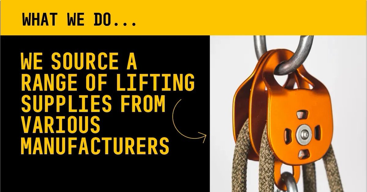 CranecareLtd's tweet photo. Here at Crane Care, we can source a range of lifting supplies from various manufacturers. 🪝

Learn more: https://t.co/4qyyvELqDv

#liftingsupplies #cranecare #construction #cranelife #mobilecrane #heavyequipment https://t.co/Ws01y2MgLL