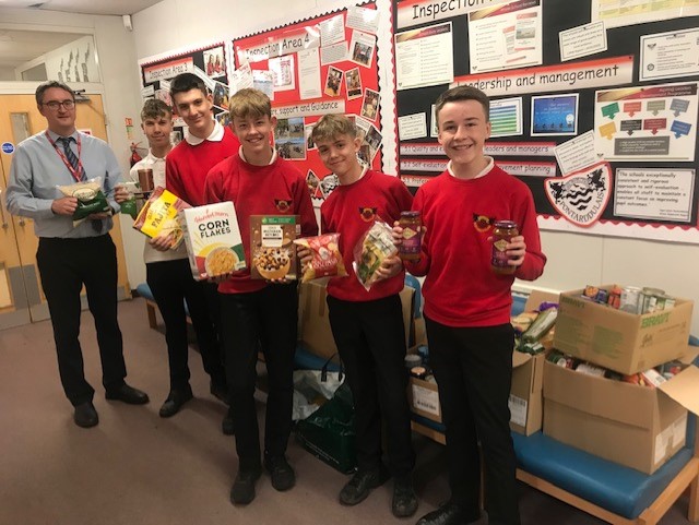 We were overwhelmed with the generosity of our pupils with their contribution to support the Swansea Food Bank.