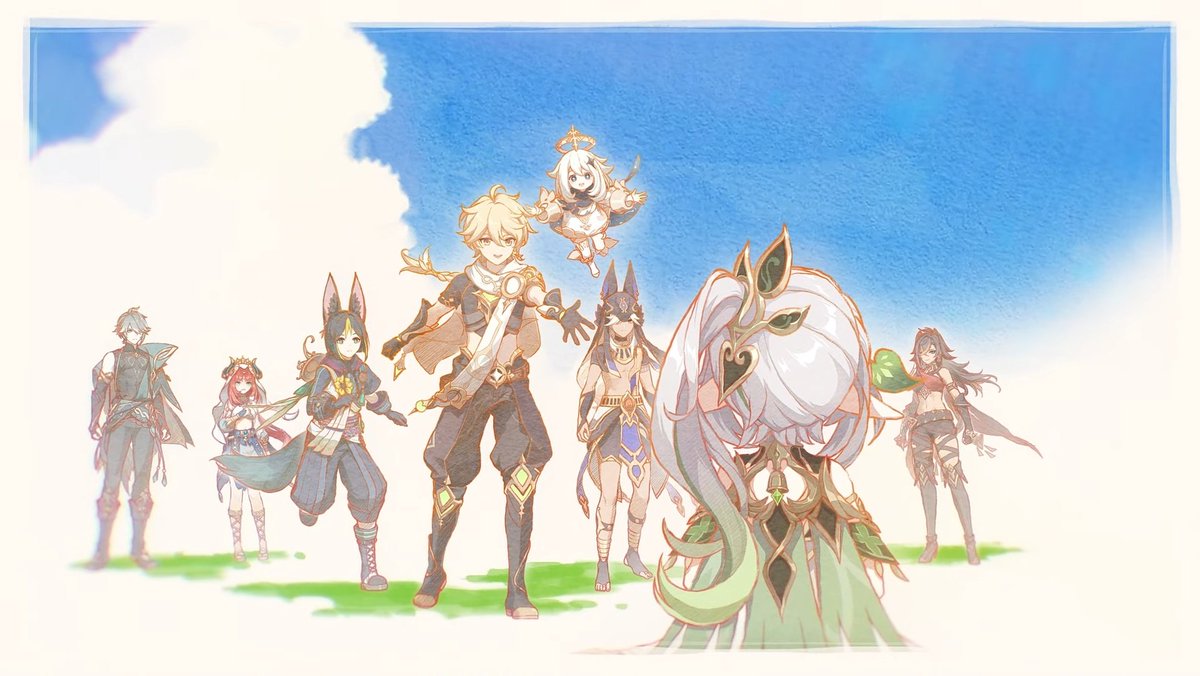 celestiabyss's tweet photo. [THE SABZERUZ FESTIVAL SAMSARA: A Quick Breakdown and Theory on the Narrative Style of Nahida's Teaser]

In the teaser, Nahida describes her birthday for four times, using the exact sentences three times. But each story paints a different picture... https://t.co/GHnf3OSDLT