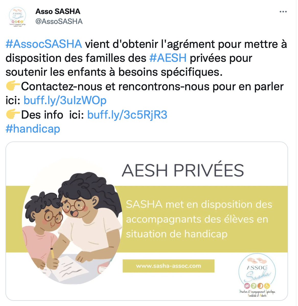 Et voilà… 
Ce que l'on craignait/prédisait se produit. Désormais, les familles vont pouvoir recruter des AESH privés. 
Ce business prospère sur les lacunes du service public.