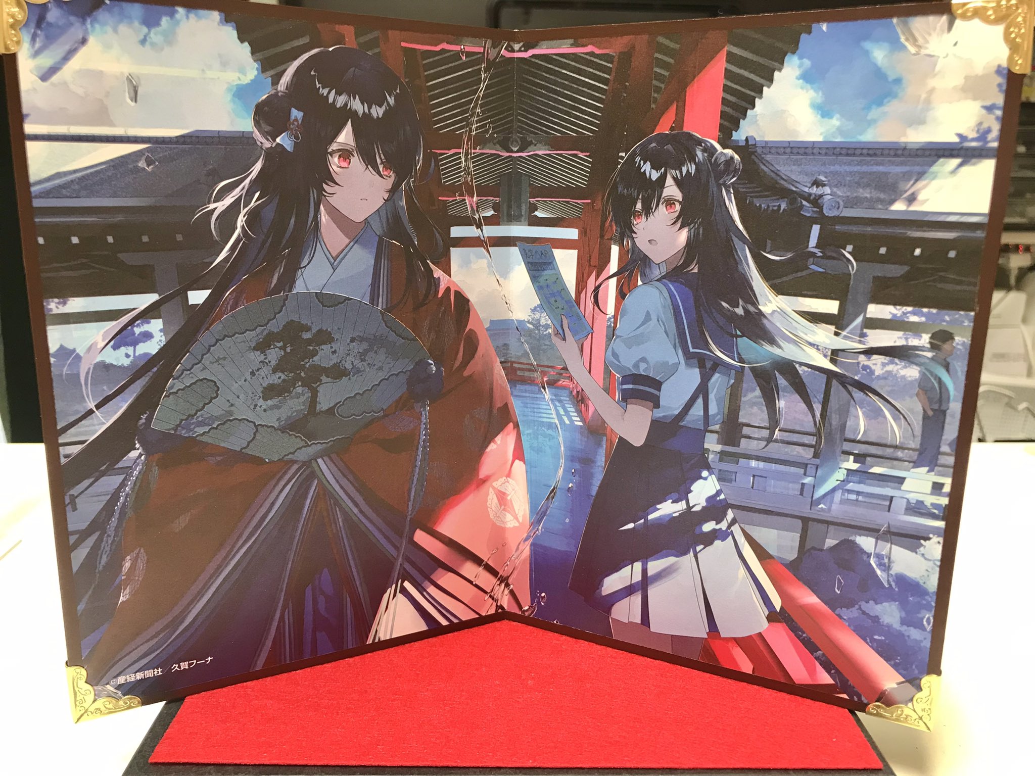 絵師100人展03 複製原画　憂姫はぐれ　作品名:桜吹雪の金 絵師100人展 憂姫はぐれ 複製原画 完全受注生産