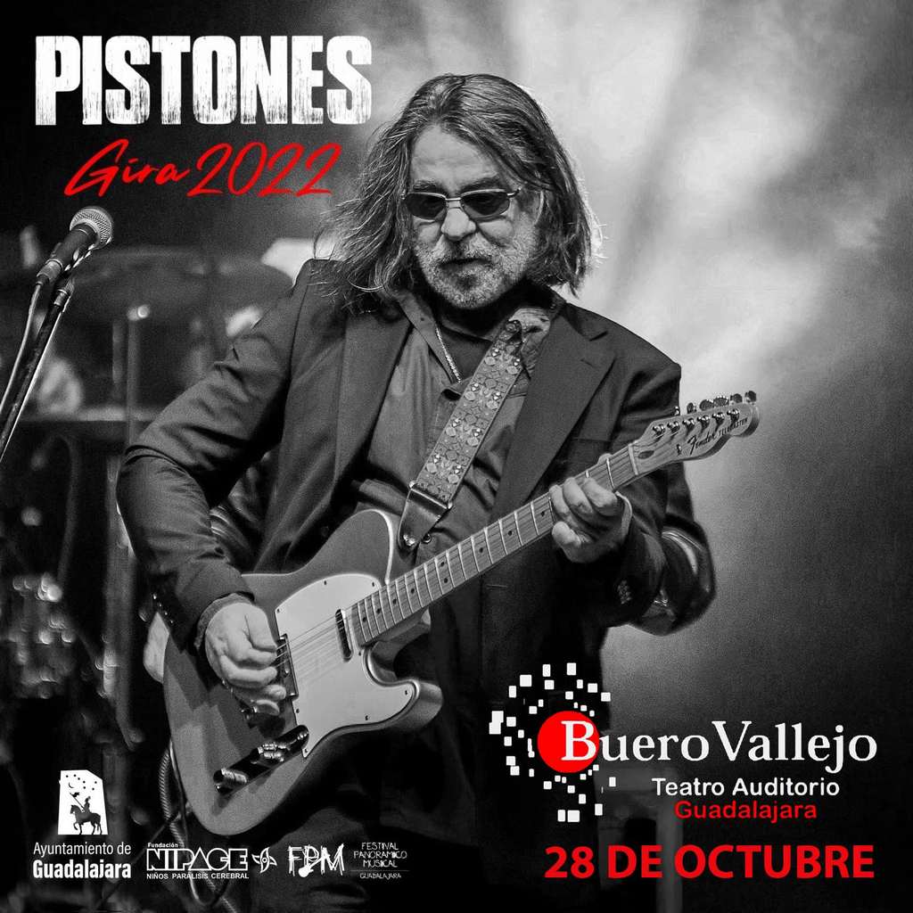 HotelGuadaCC's tweet photo. #PlanParaElFinde: el grupo @PistonesOficial, con estrechos vínculos con la ciudad, trae su #gira2022 hasta Guadalajara, Uno de los clásicos del #rocknacional. 🎸
📆 Viernes, 28 de octubre.
🕰 A las 20:00 🕗.
📍 Teatro Buero Vallejo.
👉 #Entradas: https://t.co/MQTxuhG0Xw https://t.co/rU8x7s2iOt