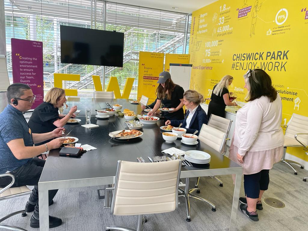 Once a month our People &amp; Culture Manager Debbie Holmes hosts a themed lunch for the team.

The aim is get everyone together and talk about anything except for work!  And it's a great way to get the team away from their desks and laptops and have a proper break.