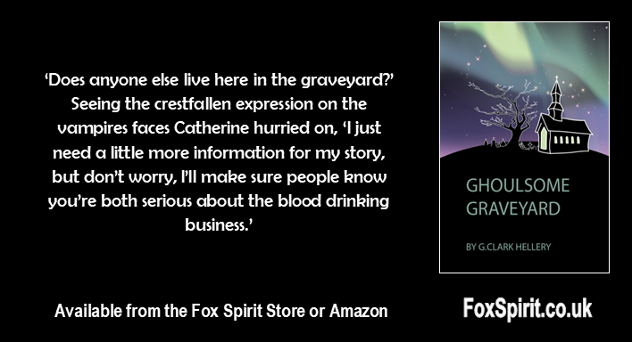 FoxSpiritBooks's tweet photo. Today we're down to the Ghoulsome Graveyard - by @GClarkHellery, with cover by @_redfacedmonkey https://t.co/g1uPDnxLOn