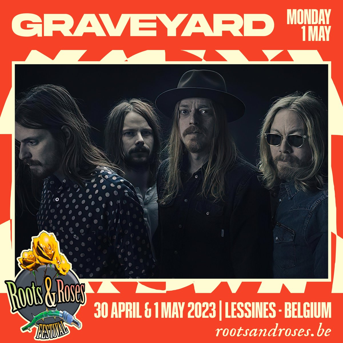 RootsRoses's tweet photo. 🔥 @graveyard &amp; @KadavarOfficial will co-headline the Monday 1 May 🤘

🎟 Early Bird tickets :
Presale start on Friday 28 October 10am

https://t.co/ByAP7wL9Rb https://t.co/9aM1LOWtik