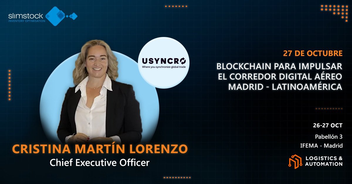 Usyncro blockchain logística tweet media