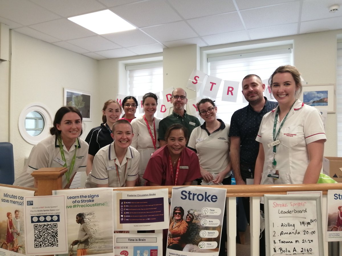 Adele Morrin (@adelemorrinrd) on Twitter photo Staff from St Mary's Hospital's stroke unit raising awareness of FAST and BEFAST for #WorldStrokeDay #strokeawareness <a href="/HSECHODNCC/">HSE CHO DNCC</a> Staff from St Mary's Hospital's stroke unit raising awareness of FAST and BEFAST for #WorldStrokeDay #strokeawareness <a href="/HSECHODNCC/">HSE CHO DNCC</a>