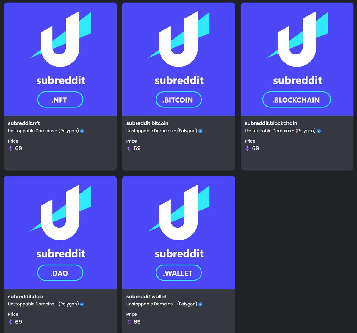 nomdeplume_nft's tweet photo. gm🧉
Some time ago I bought "subreddit domains" via @unstoppableweb  and listed them on @opensea . now - joining the current digital collectible hype - I relisted them and wondered if people would find them by accident/search...

#UtilityNFT #DomainNameForSale https://t.co/jMXtgje1J4