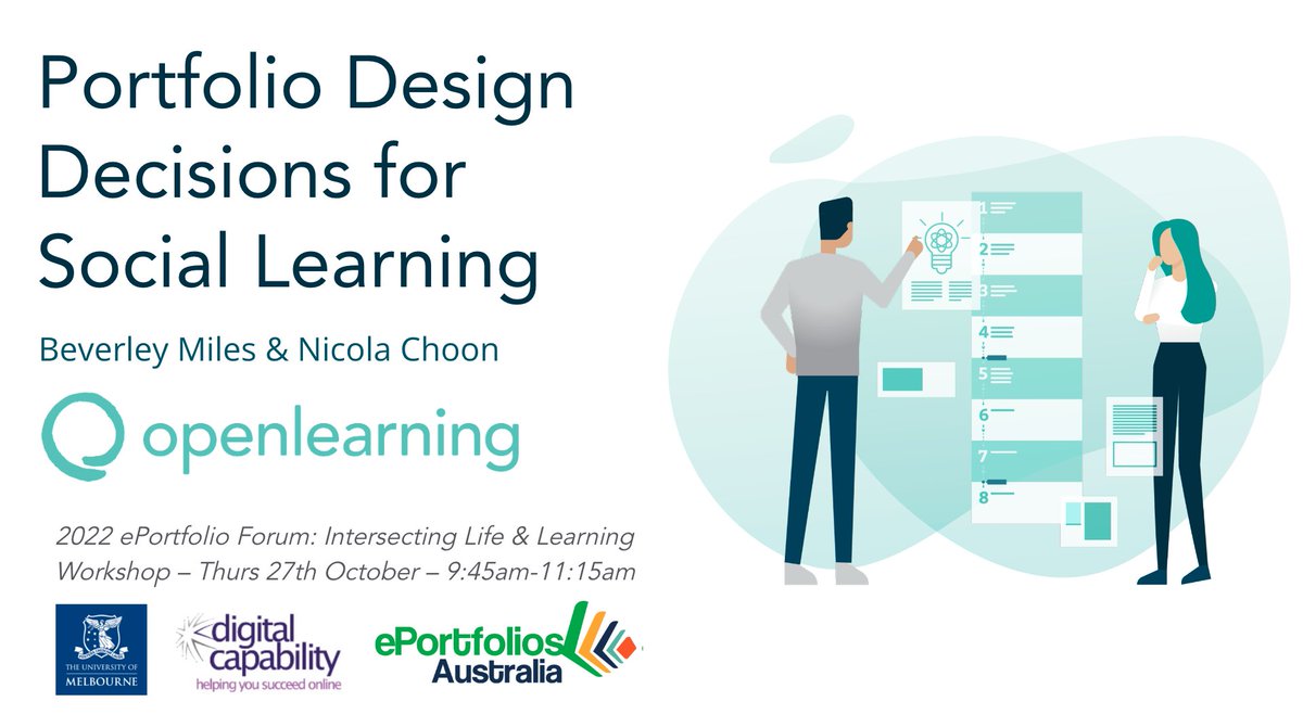 BeverleyBMiles's tweet photo. Thanks for receiving, resonating, & reflecting our passion for Portfolio Design, 2022 #eportforum @eportfoliosaust #lifeandlearning participants! 🙏🏾😃✨
"Amazing session you two. WOW!"
"This was my fav session this ePort forum"
"The design & delivery... was flawless."
#EdChat https://t.co/SAPn58bNEk
