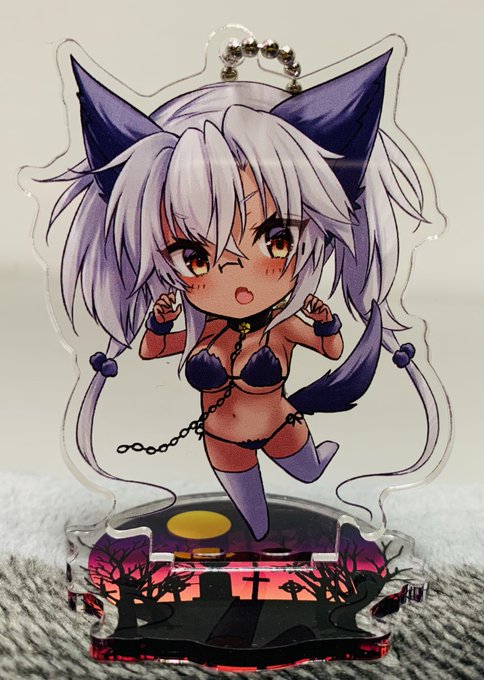 ミニ狼武蔵しゃんアクスタキーホルダー届きました〜☺️✨ 