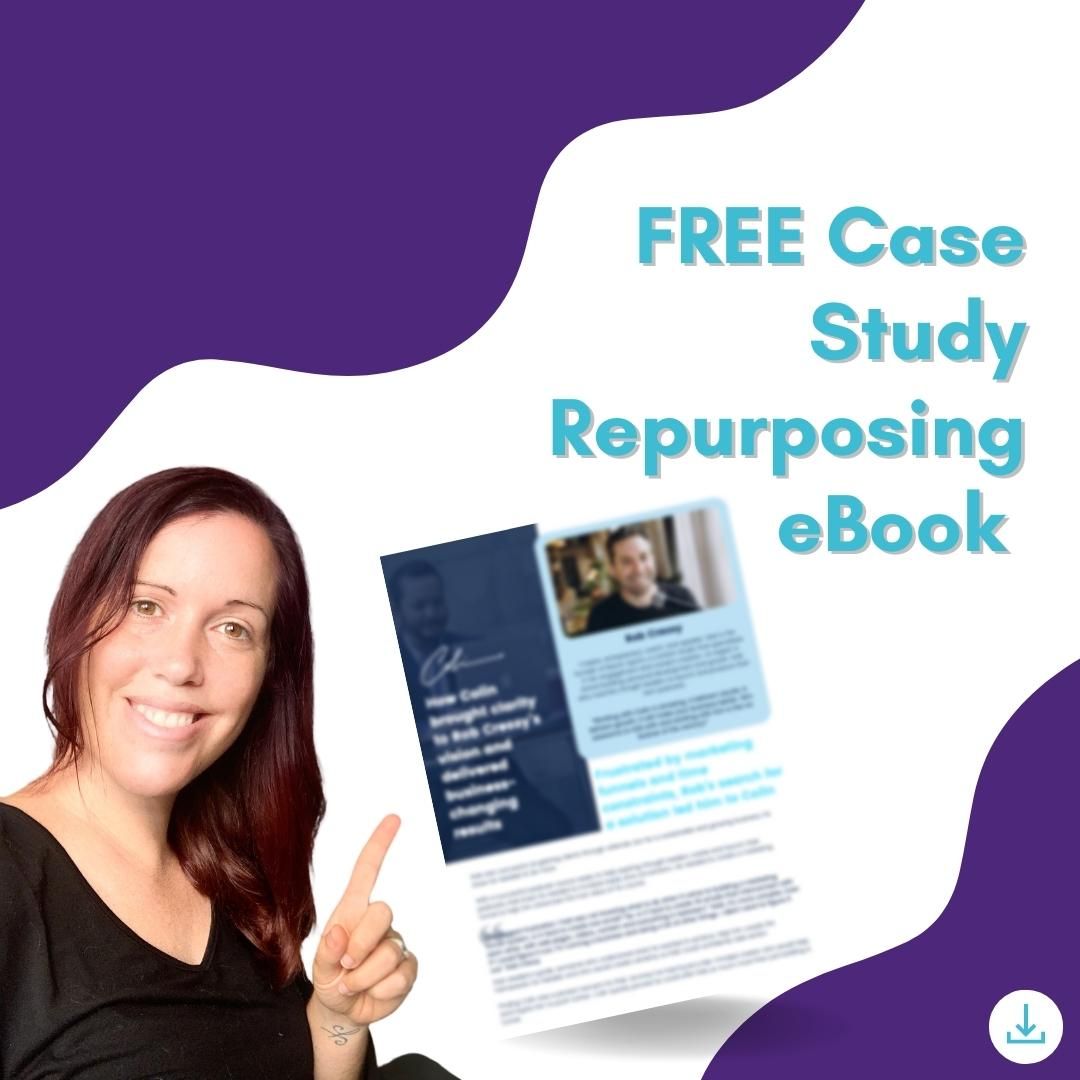 One of my favourite things about #casestudies is how much content you can create from one #casestudy 😍 If your case studies are gathering dust, download my free case study repurposing eBook (zcu.io/gXDB) and discover 16 great ways to make the most of them 👊